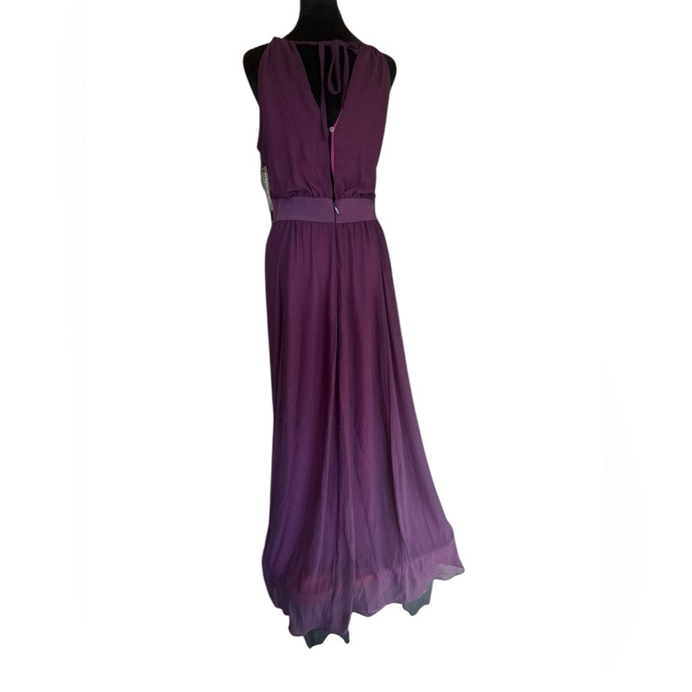 Eva Mendes Halter Maxi Dress – Colorblock Purple/Fuchsia – Size Small NWT - Picture 6 of 15